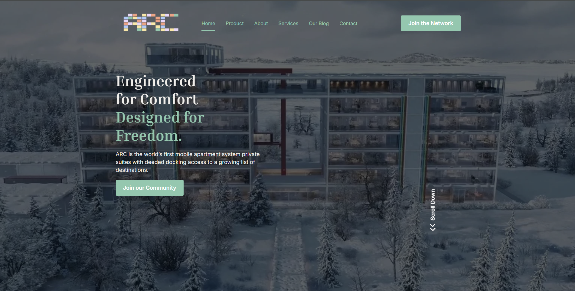 City street view representing a real estate development project