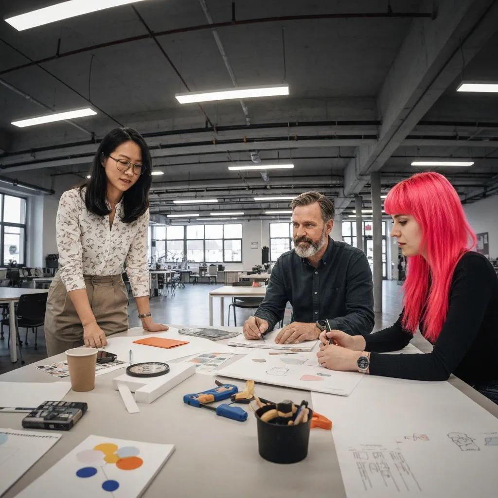 Small business owner engaging with customers in a modern workspace, highlighting lead generation strategies