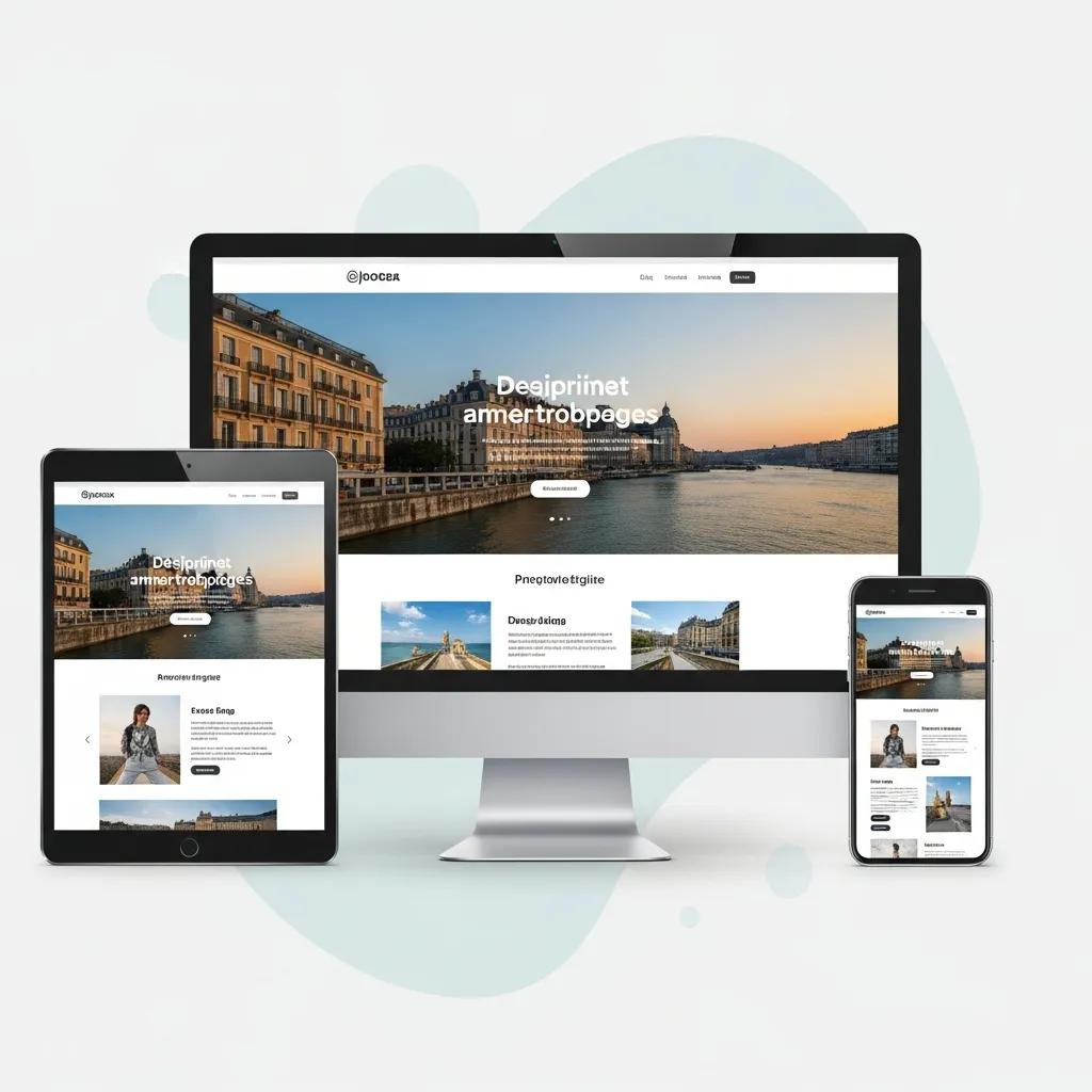 Various devices showing the same responsive website design, emphasizing adaptability